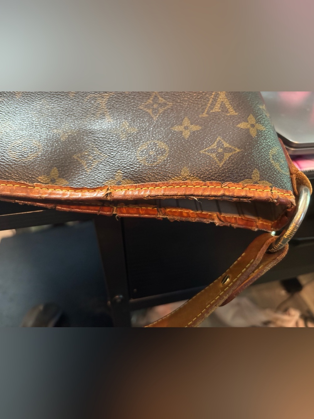 Authentic Louis Vuitton Monogram Delightful MM Shoulder Bag Canvas As-Is - Picture 8 of 16